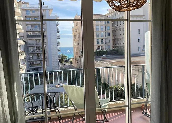 #26 Idealy Located Flat Ac 2mins Walk To Sea Balcony * Nizza